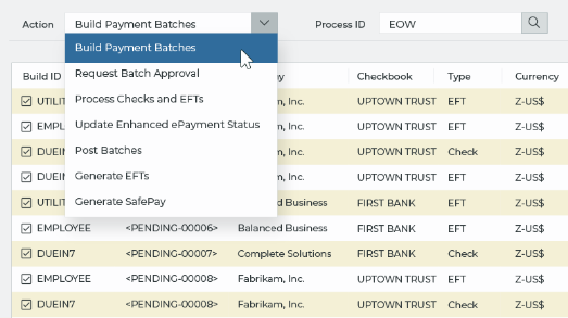 Build Payment Batch